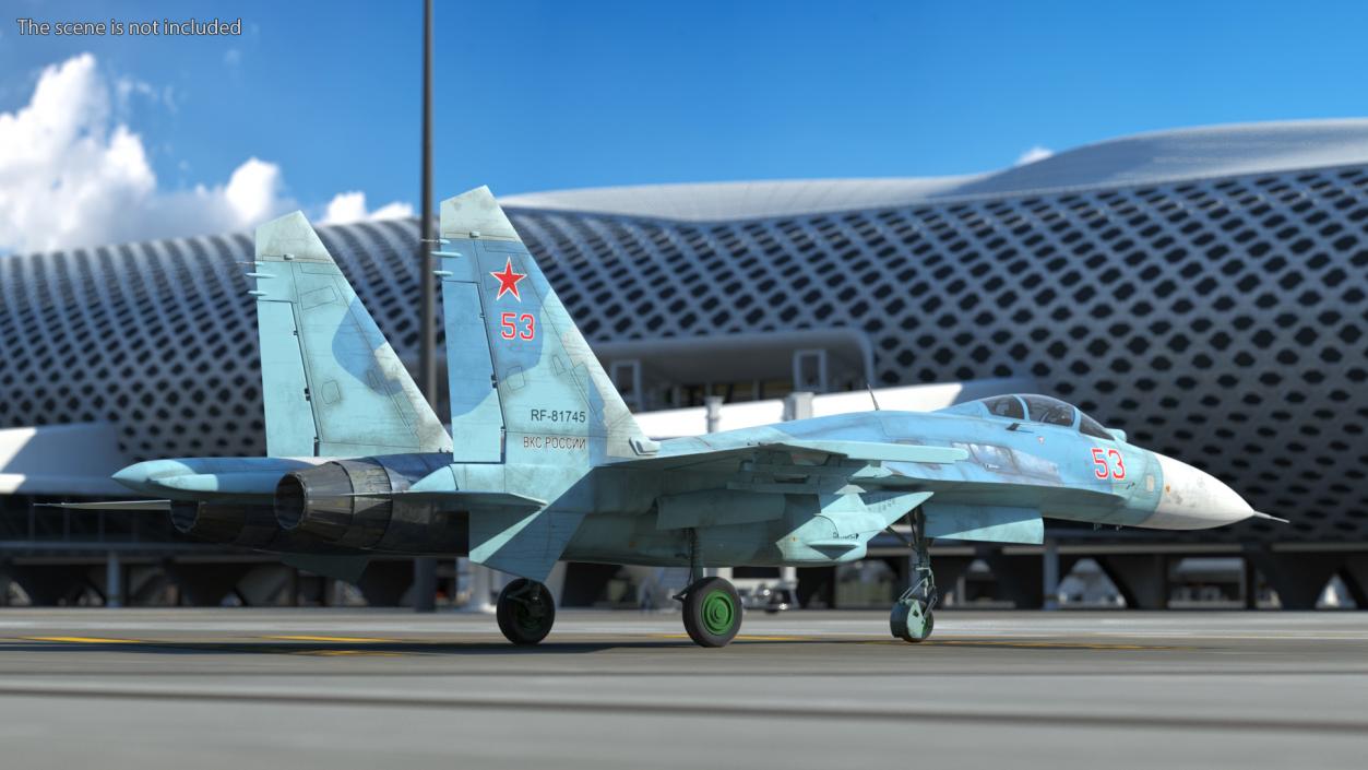 3D Rigged Russian Military Aircrafts Collection 6