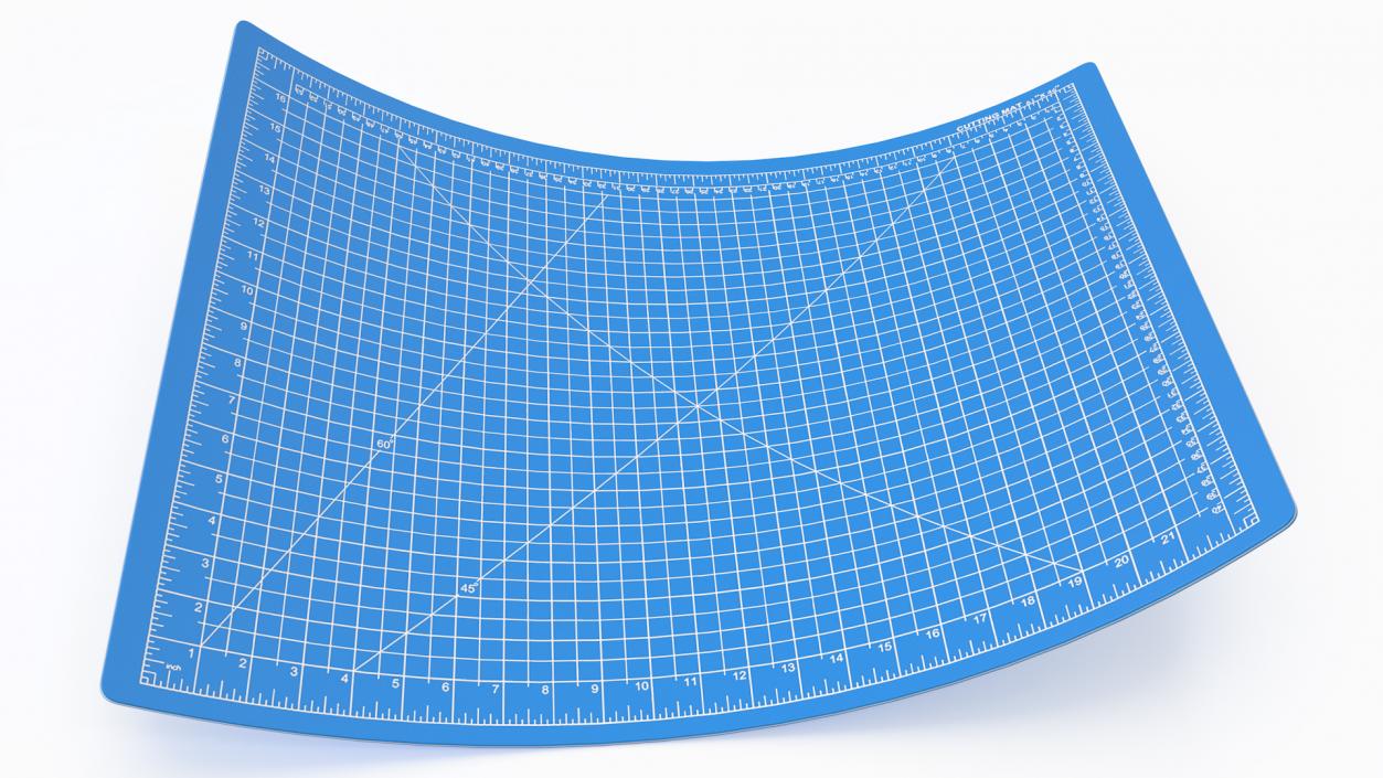 Cutting Mat Self-Healing Blue 3D model