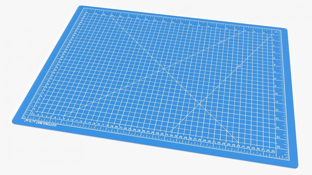 Cutting Mat Self-Healing Blue 3D model