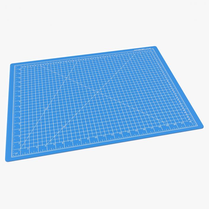 Cutting Mat Self-Healing Blue 3D model