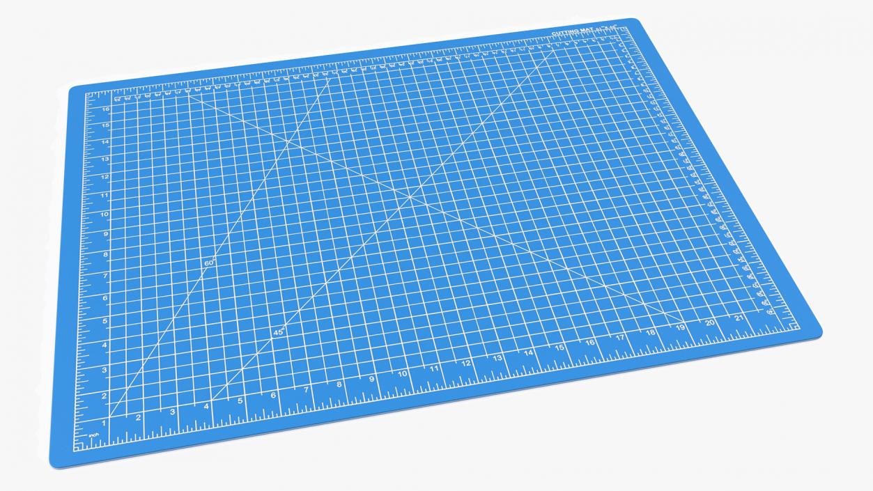 Cutting Mat Self-Healing Blue 3D model