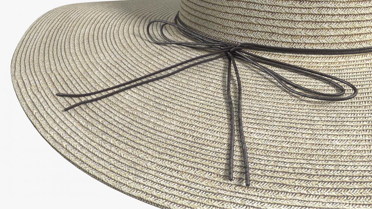 3D Women Sun Protecting Large Brim Straw Hat