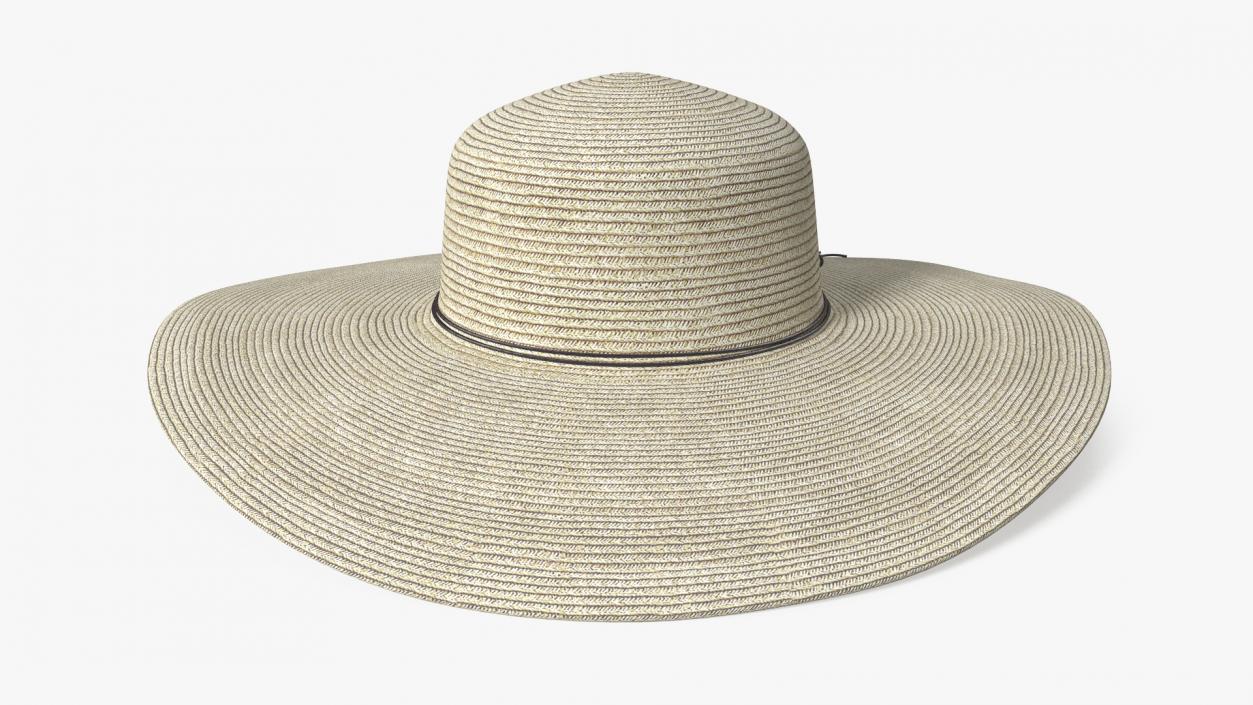 3D Women Sun Protecting Large Brim Straw Hat