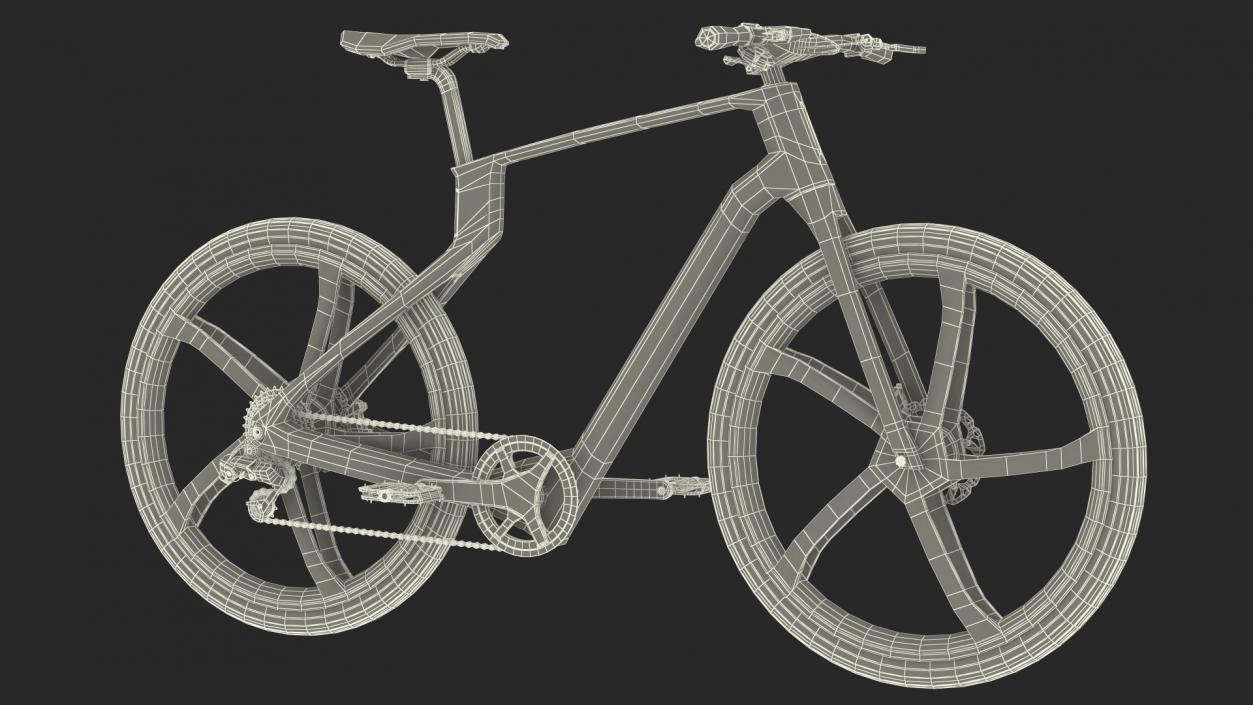 3D Rigged Bicycles Collection 5 model