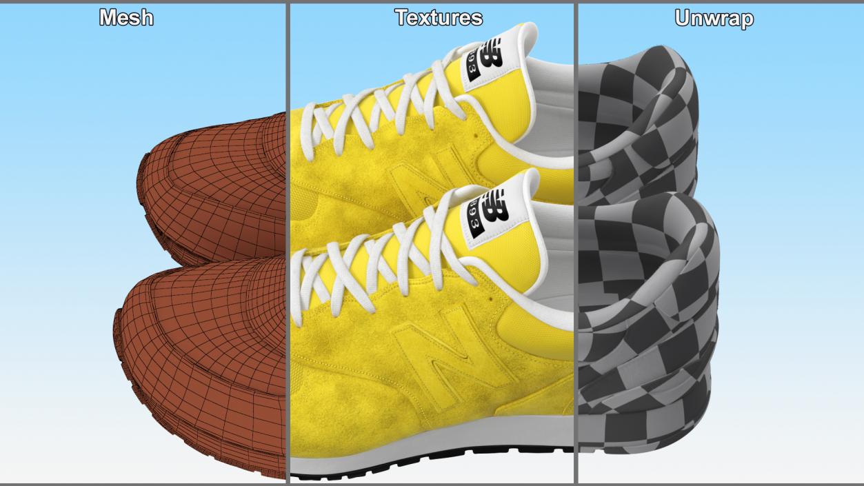 New Balance Sneakers Fur 3D model