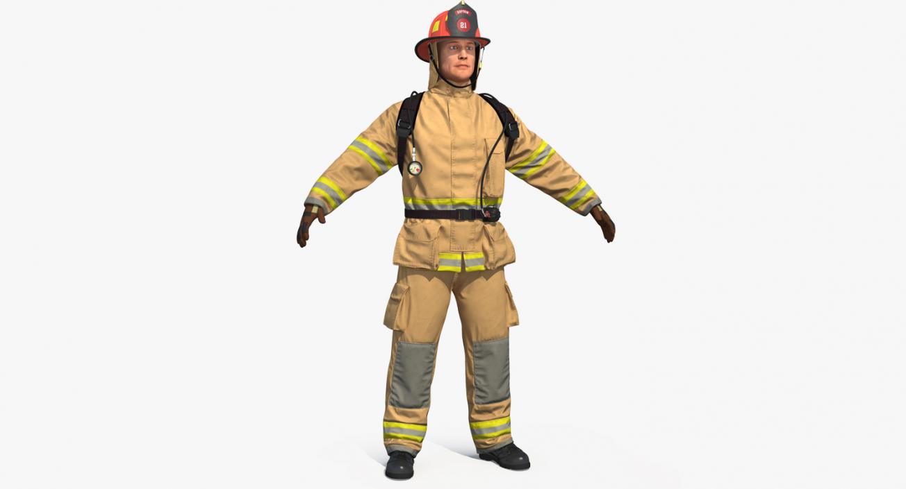 3D Firefighters Collection model