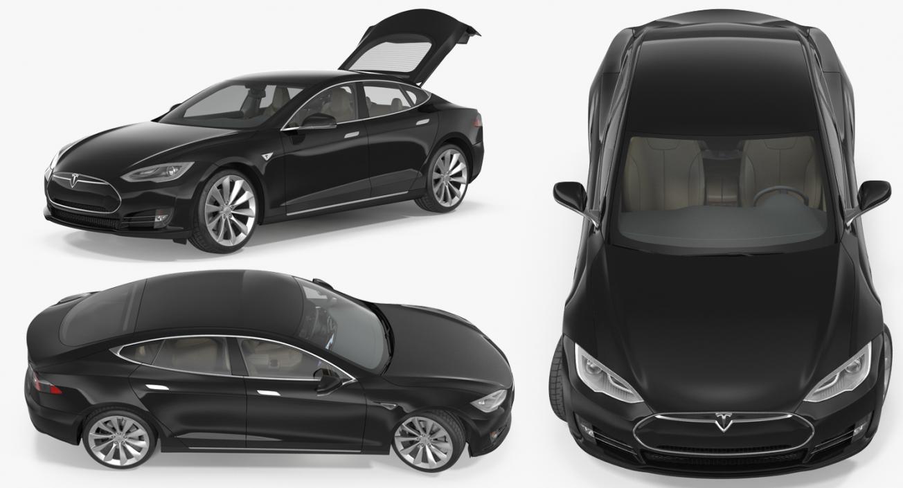 Tesla Model S P100D 2015 3D model