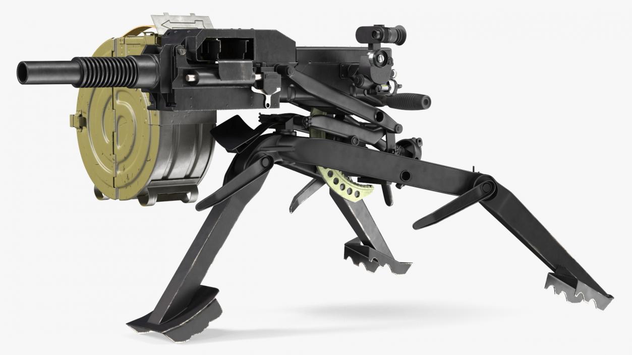 3D AGS-17 Plamya Russian Automatic Grenade Launcher model