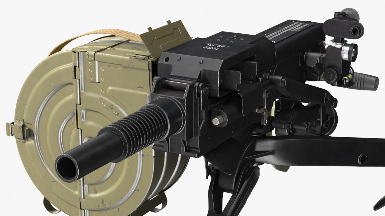 3D AGS-17 Plamya Russian Automatic Grenade Launcher model