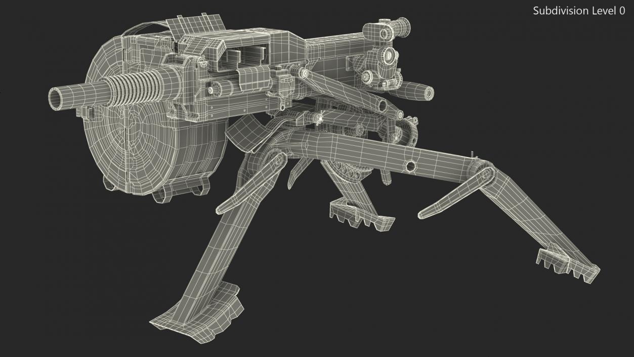 3D AGS-17 Plamya Russian Automatic Grenade Launcher model