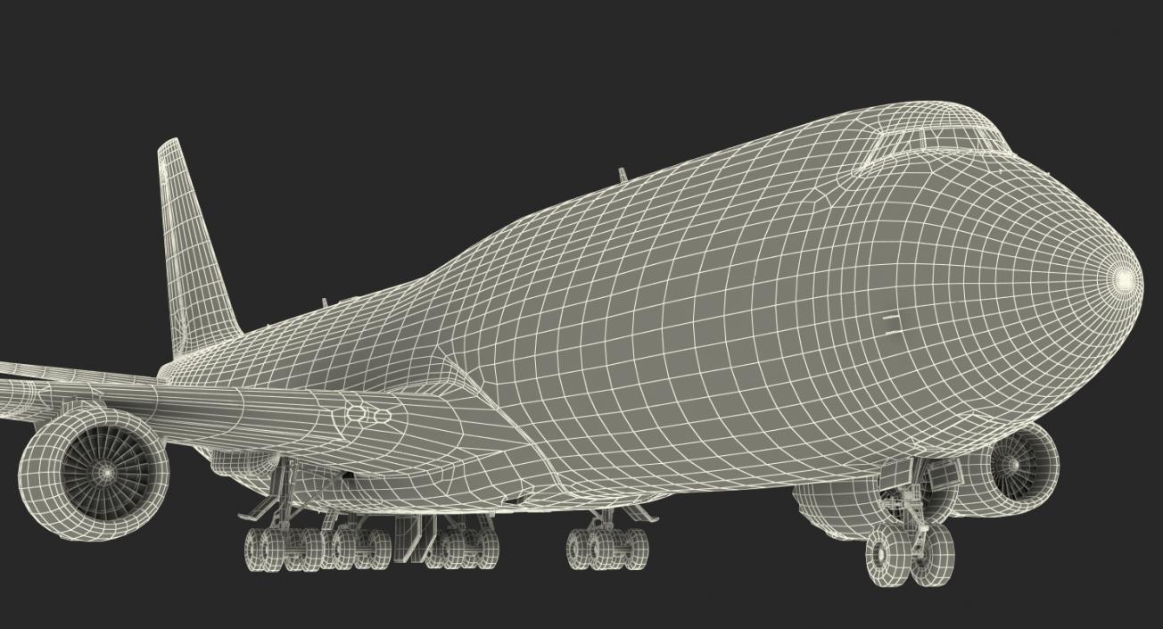 3D Boeing 747-8I Generic Rigged model