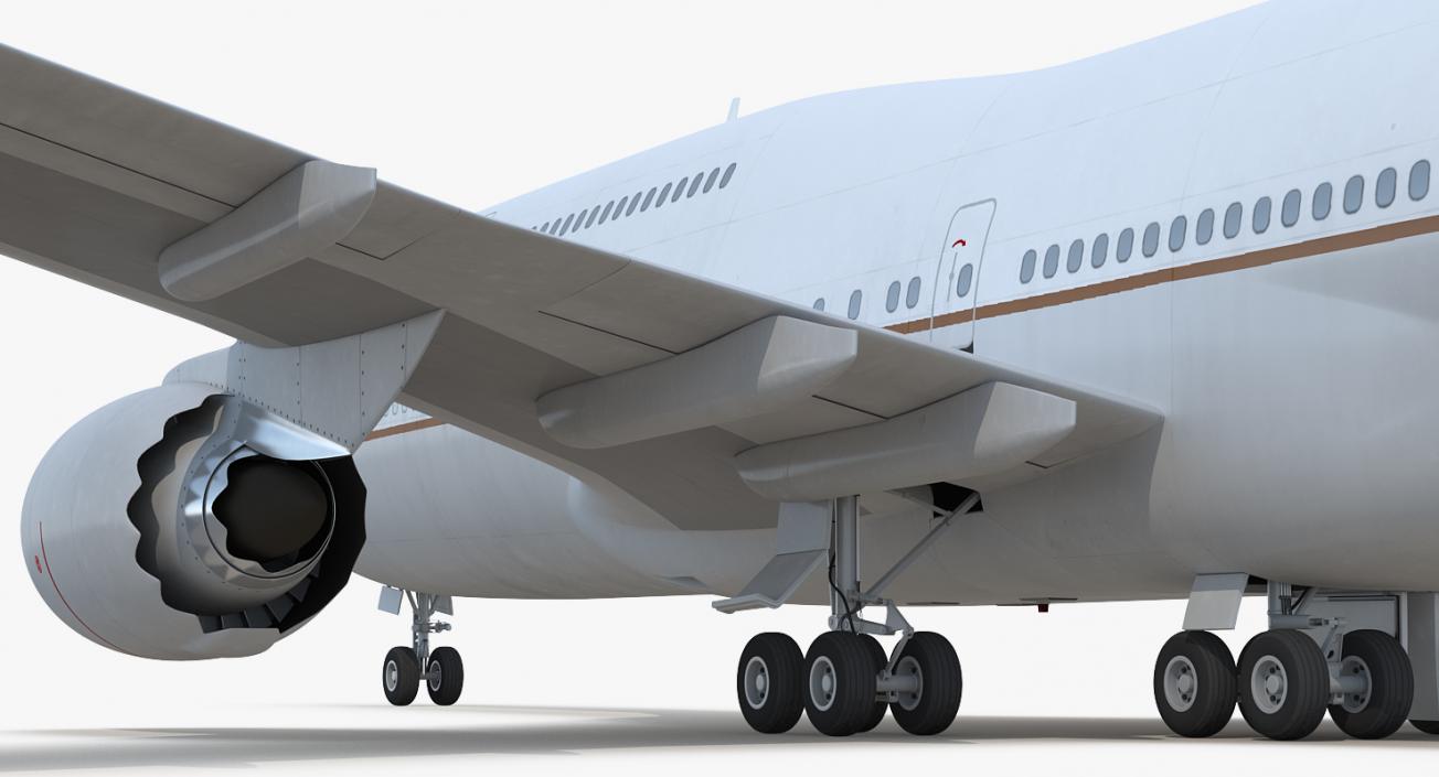 3D Boeing 747-8I Generic Rigged model