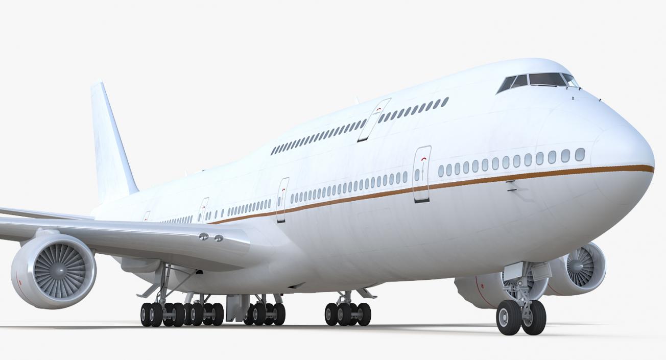 3D Boeing 747-8I Generic Rigged model