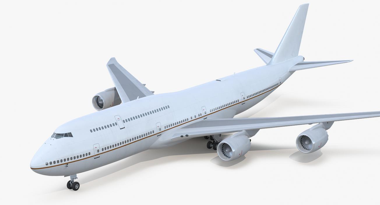 3D Boeing 747-8I Generic Rigged model