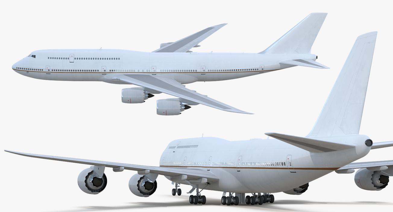 3D Boeing 747-8I Generic Rigged model