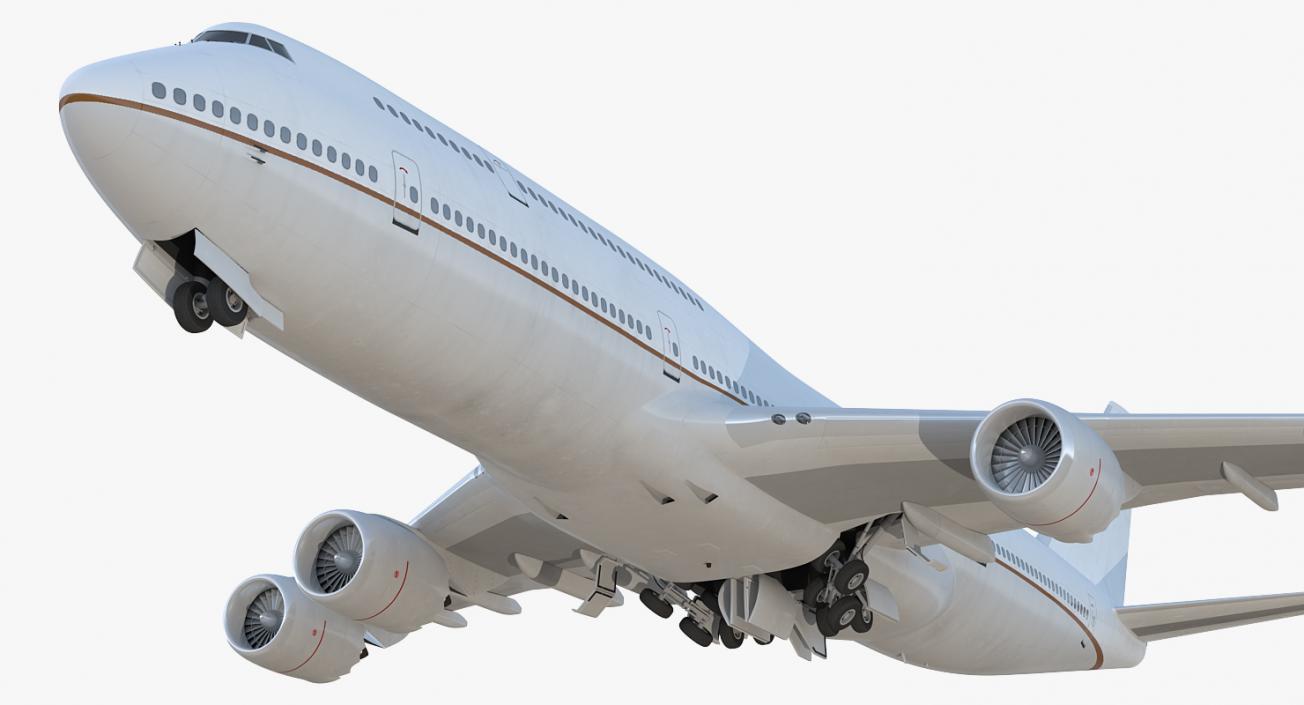 3D Boeing 747-8I Generic Rigged model