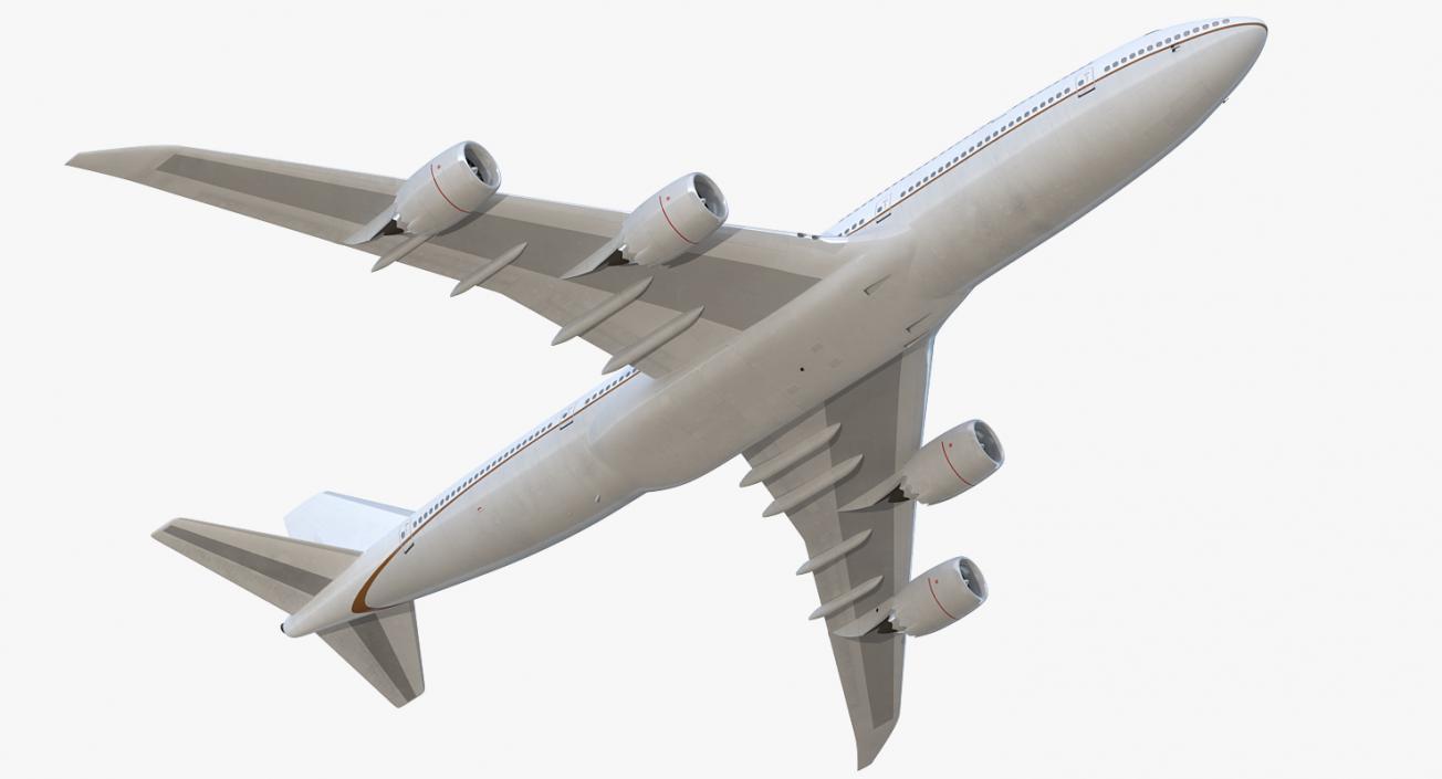 3D Boeing 747-8I Generic Rigged model