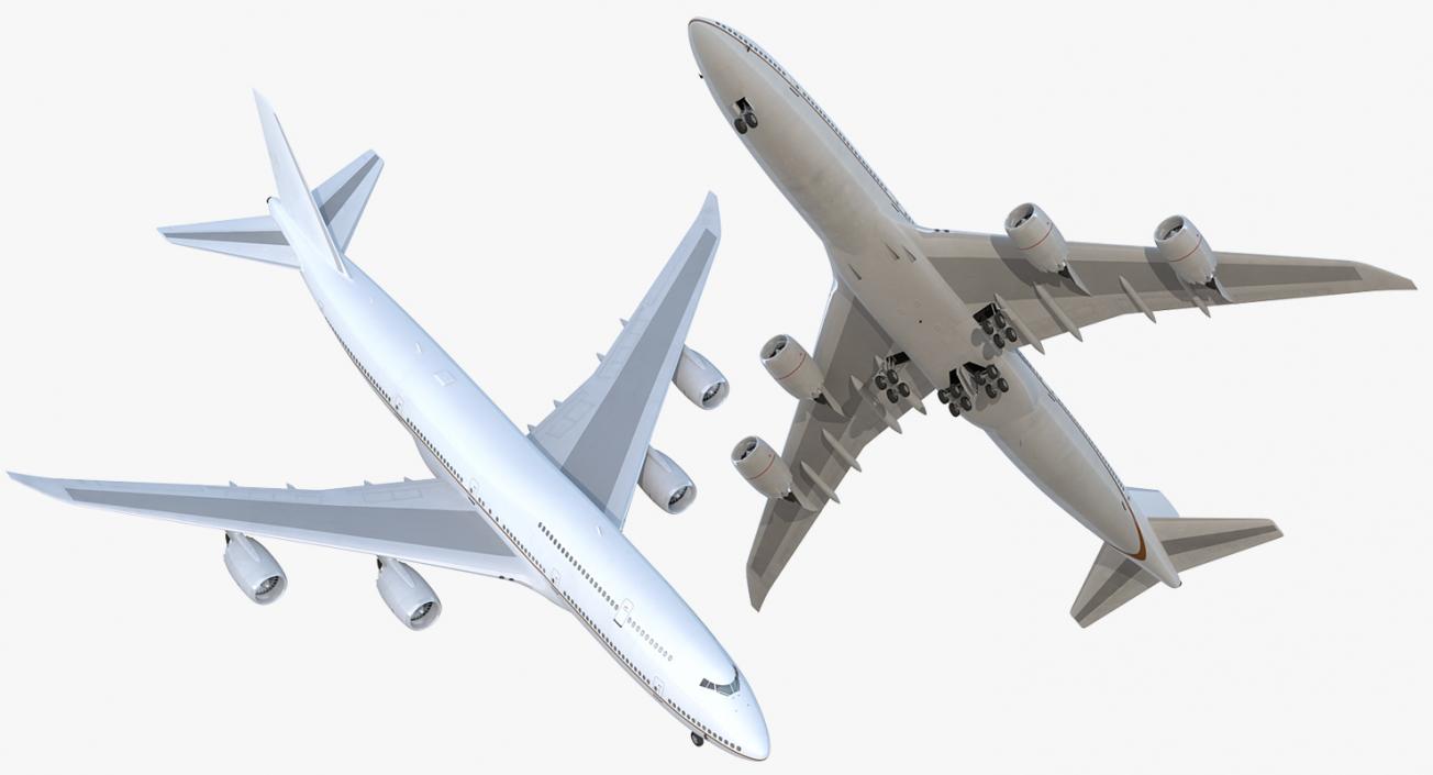 3D Boeing 747-8I Generic Rigged model