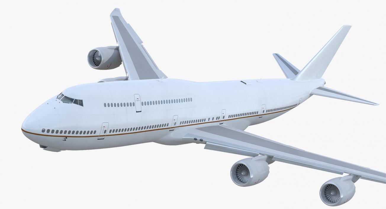 3D Boeing 747-8I Generic Rigged model