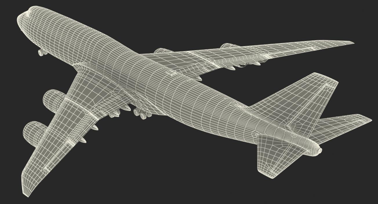 3D Boeing 747-8I Generic Rigged model