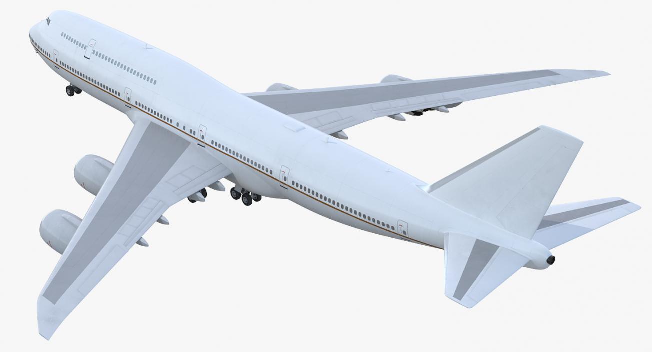 3D Boeing 747-8I Generic Rigged model