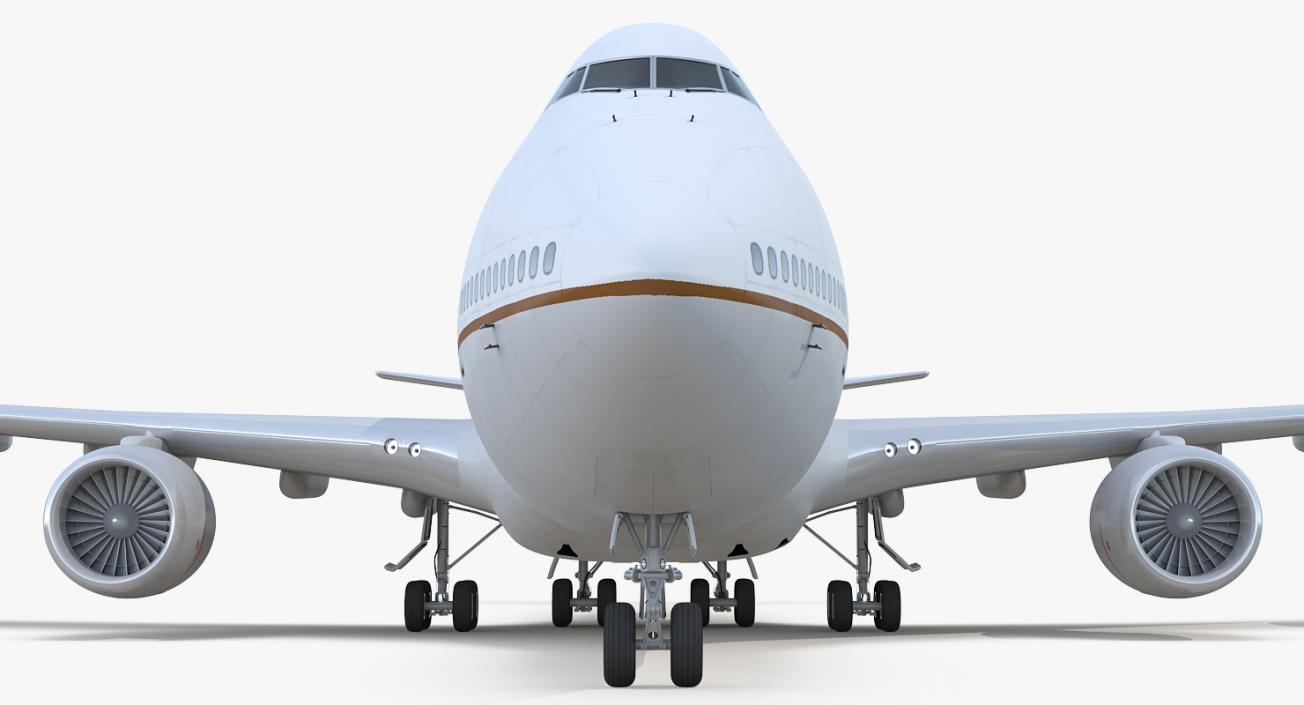 3D Boeing 747-8I Generic Rigged model