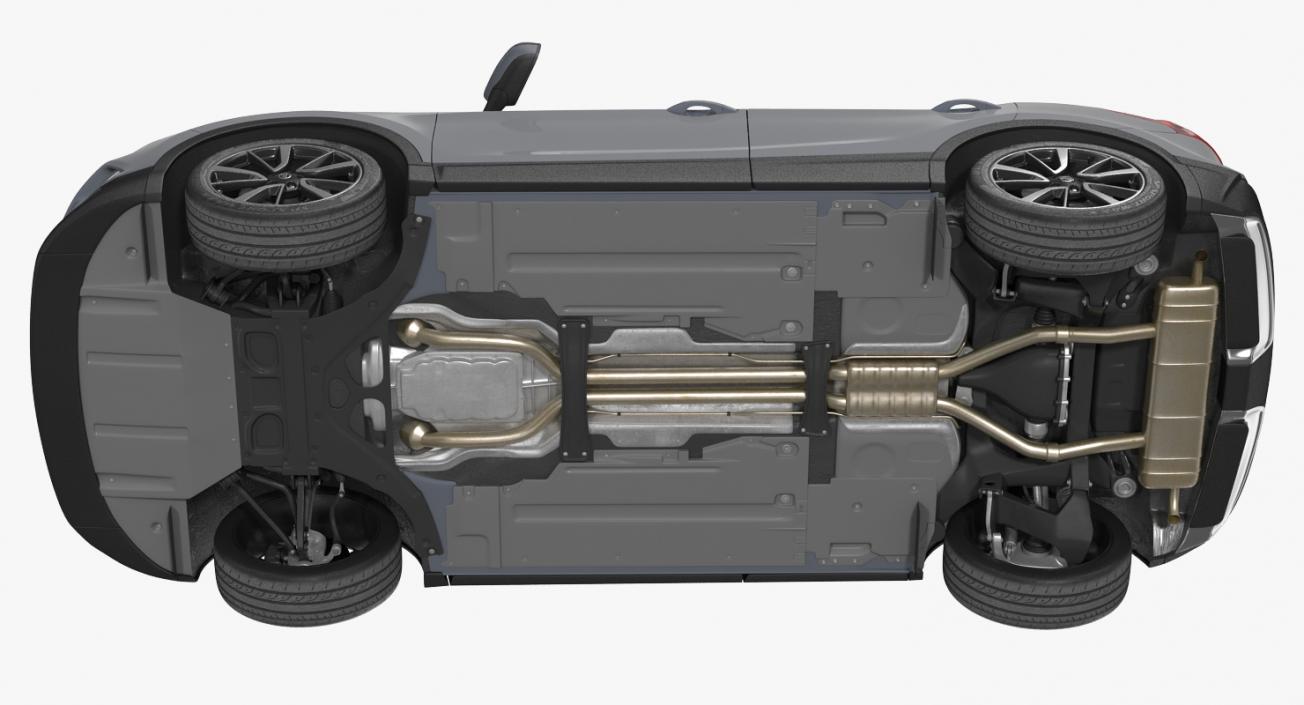 3D Nissan Qashqai 2017 Rigged