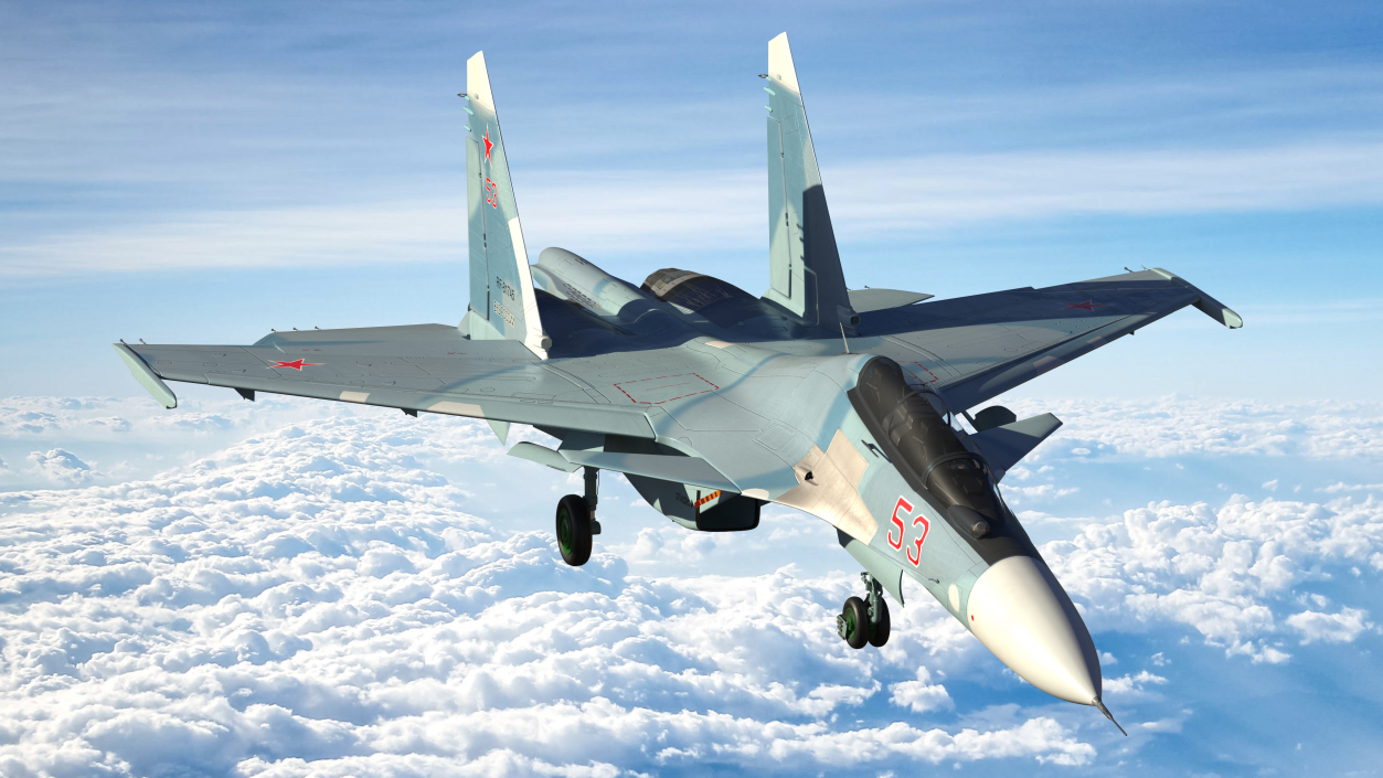 3D Su-30 Fighter model