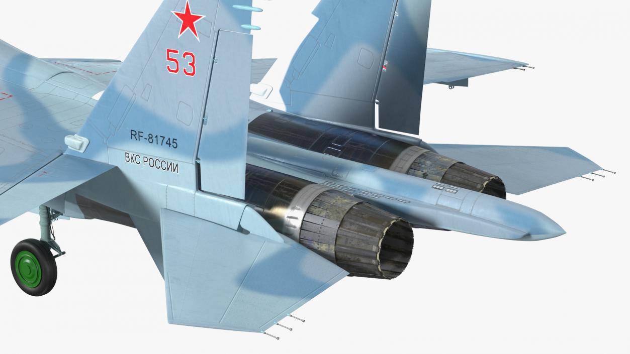 3D Su-30 Fighter model