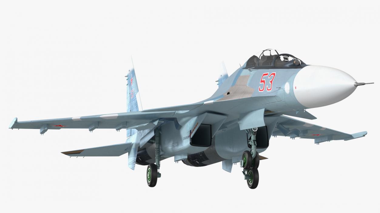 3D Su-30 Fighter model