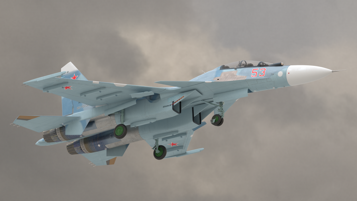 3D Su-30 Fighter model