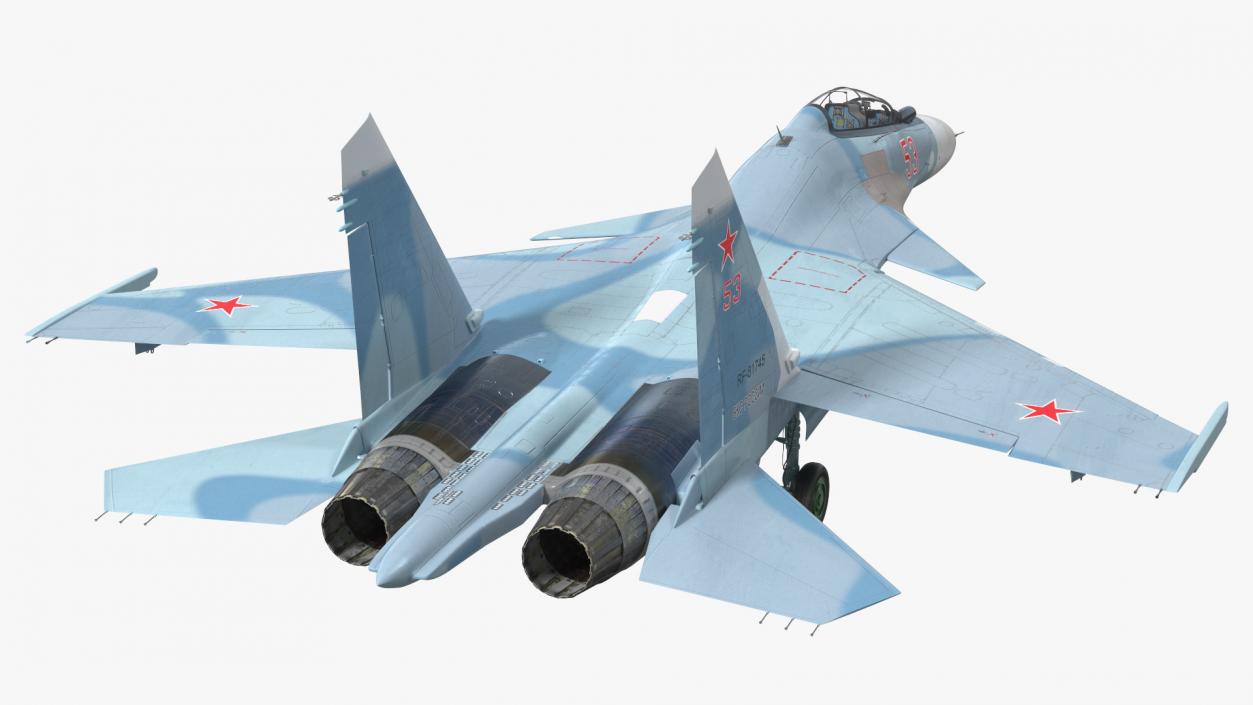 3D Su-30 Fighter model