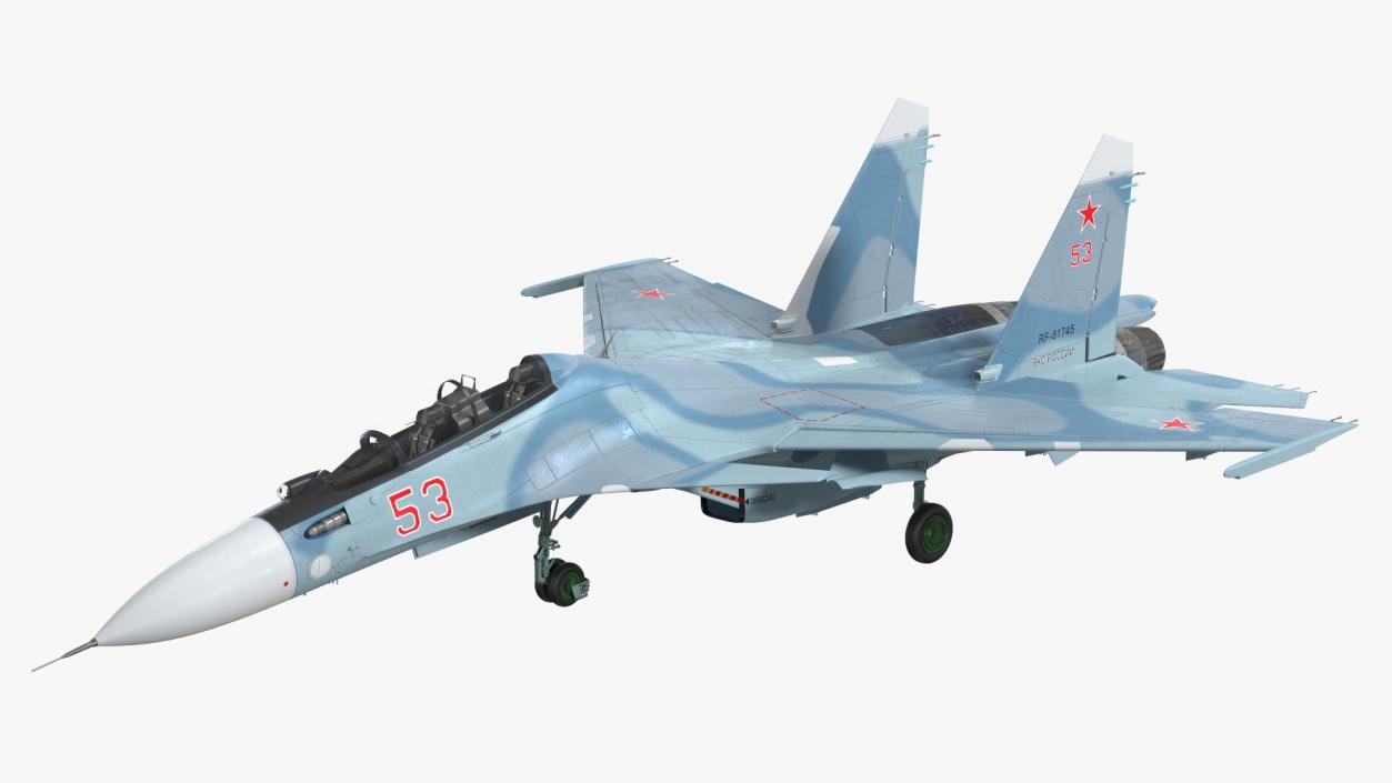 3D Su-30 Fighter model