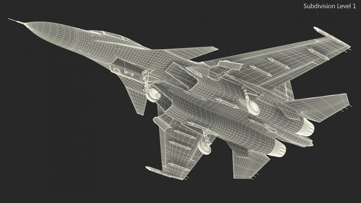 3D Su-30 Fighter model