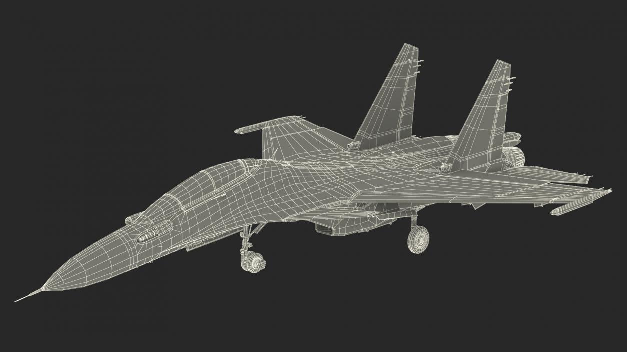 3D Su-30 Fighter model