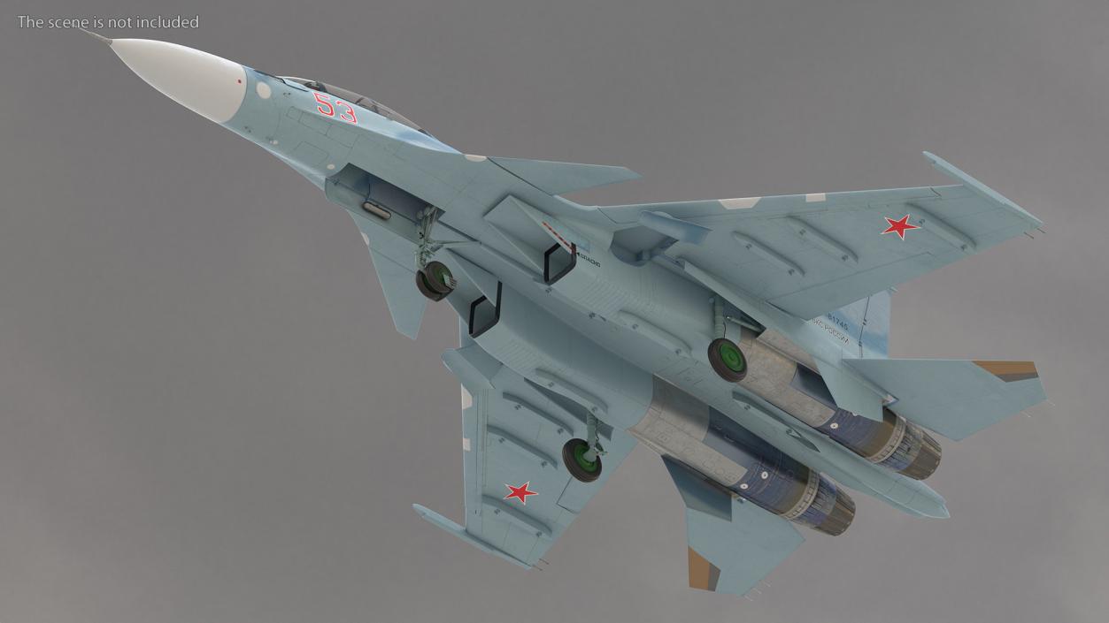 3D Su-30 Fighter model