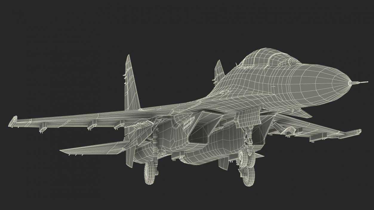 3D Su-30 Fighter model