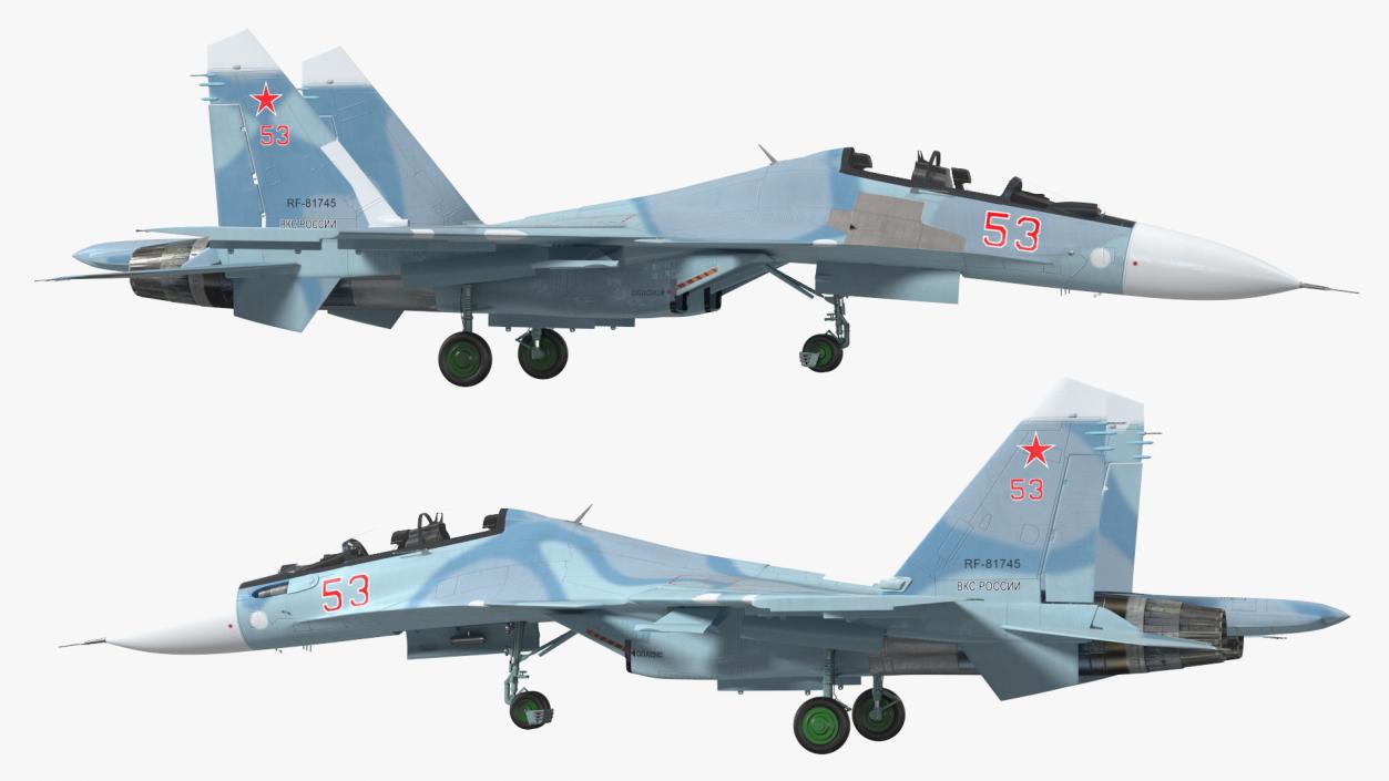 3D Su-30 Fighter model