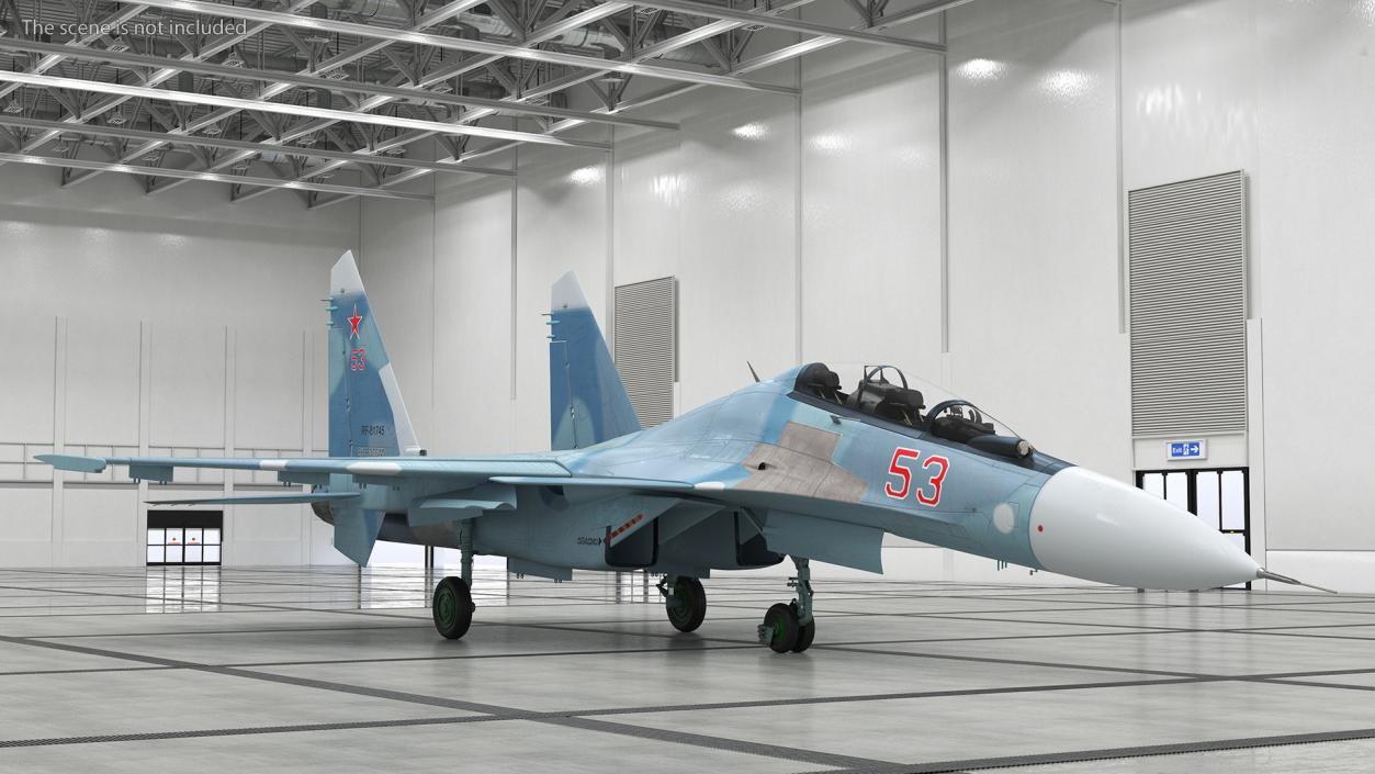 3D Su-30 Fighter model