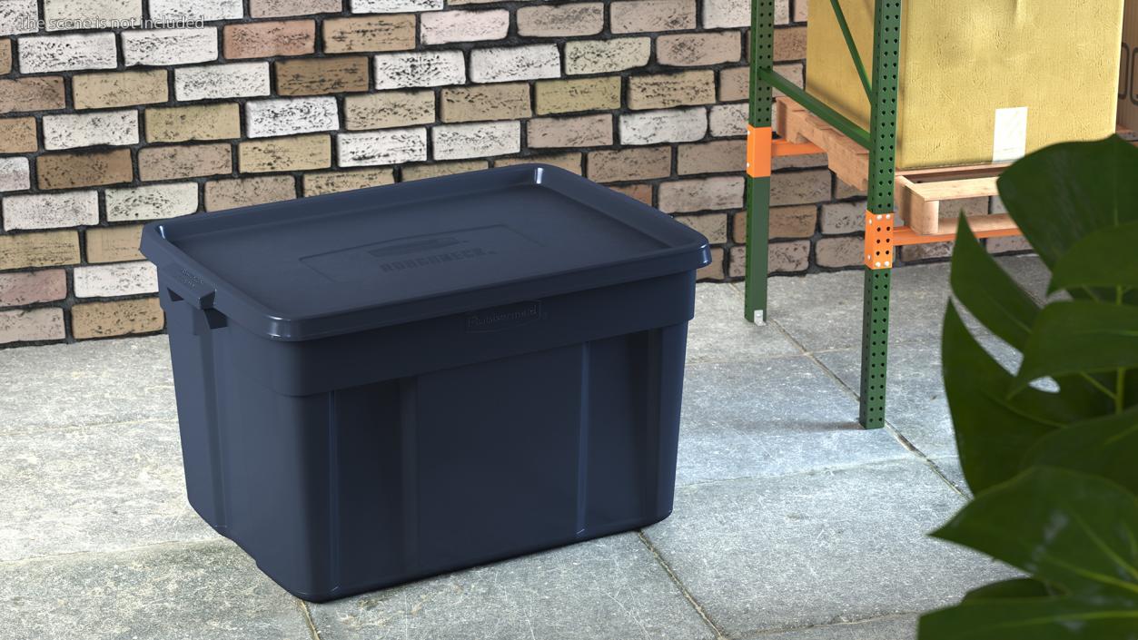 3D model Rubbermaid Polyethylene Storage Bin 25 Gallon