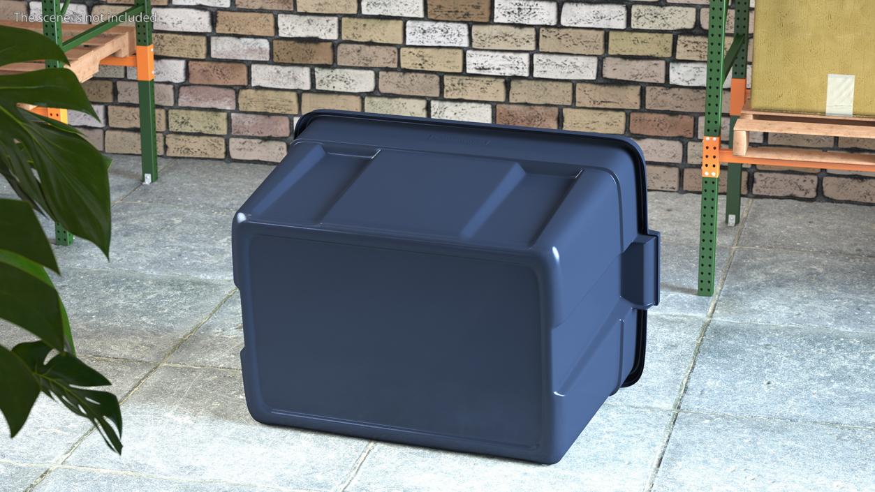 3D model Rubbermaid Polyethylene Storage Bin 25 Gallon