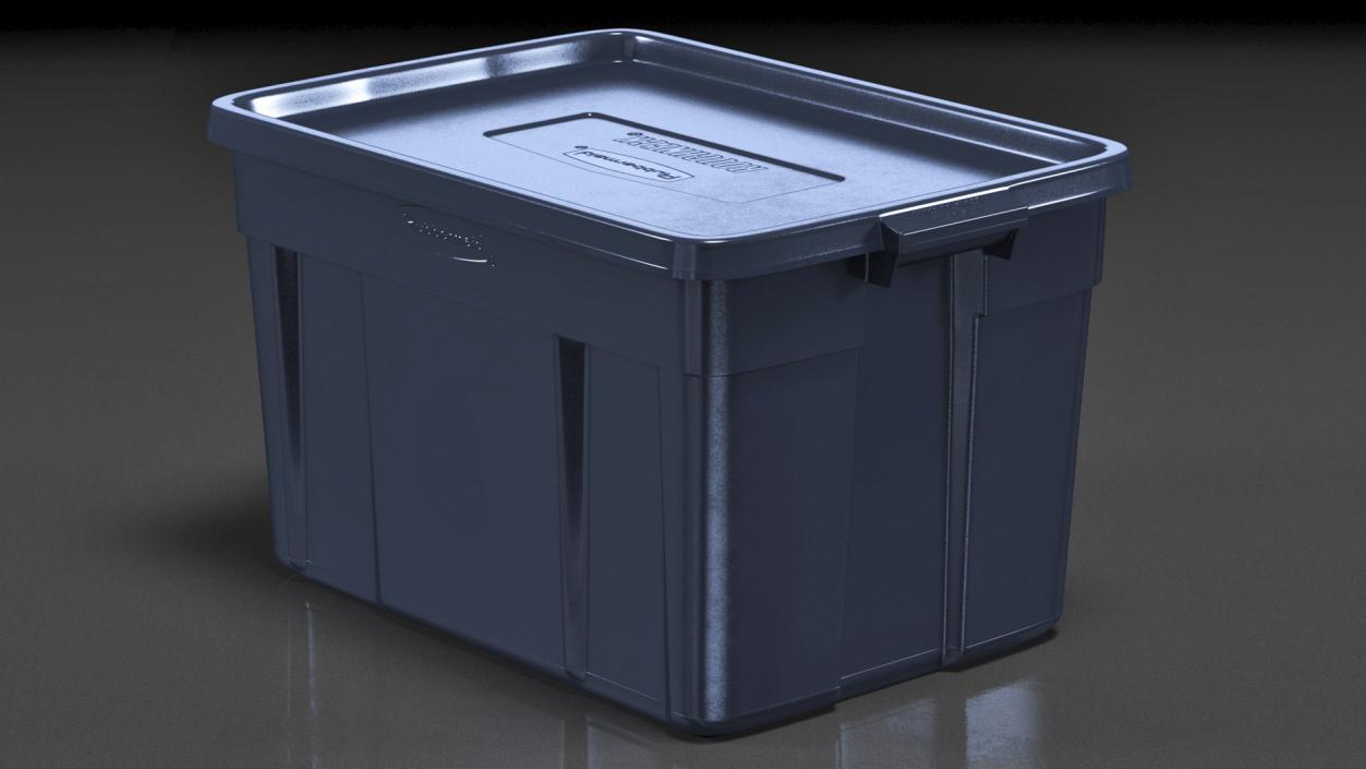 3D model Rubbermaid Polyethylene Storage Bin 25 Gallon