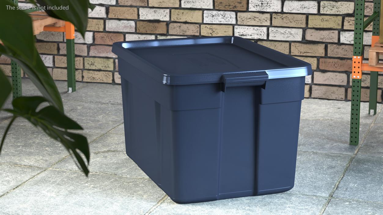 3D model Rubbermaid Polyethylene Storage Bin 25 Gallon