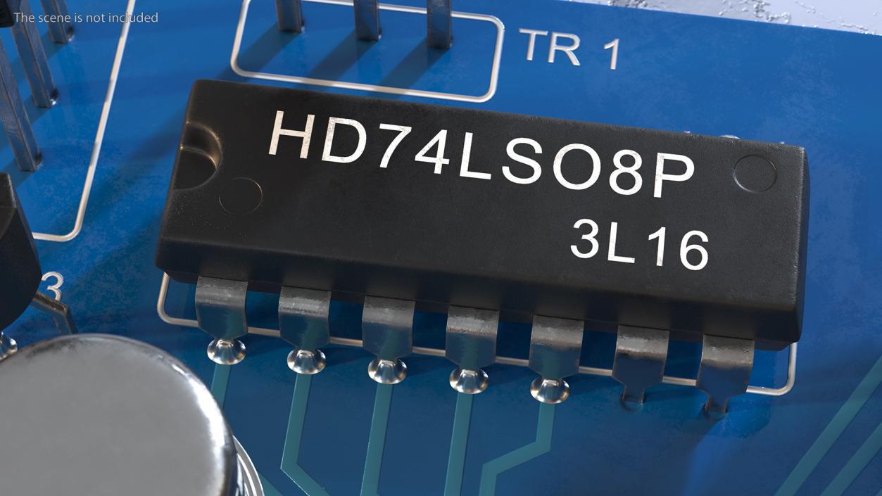 3D Active Electronics Components on Circuit Board