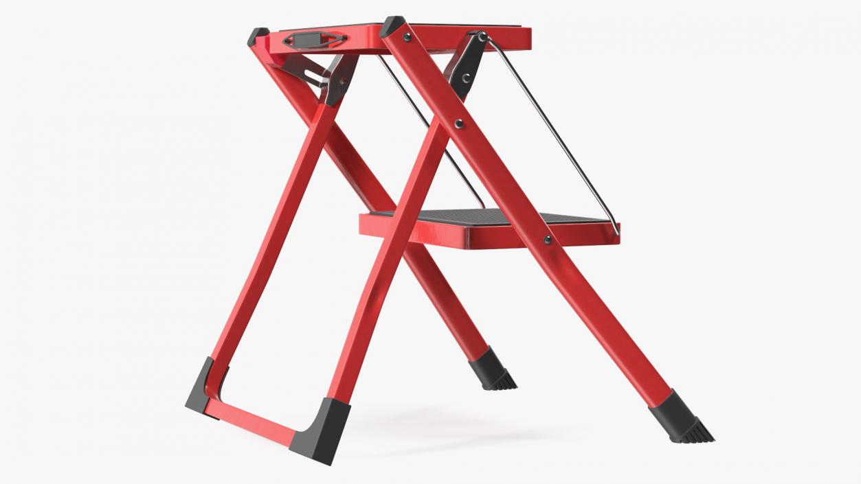 Step Stool Red 3D model