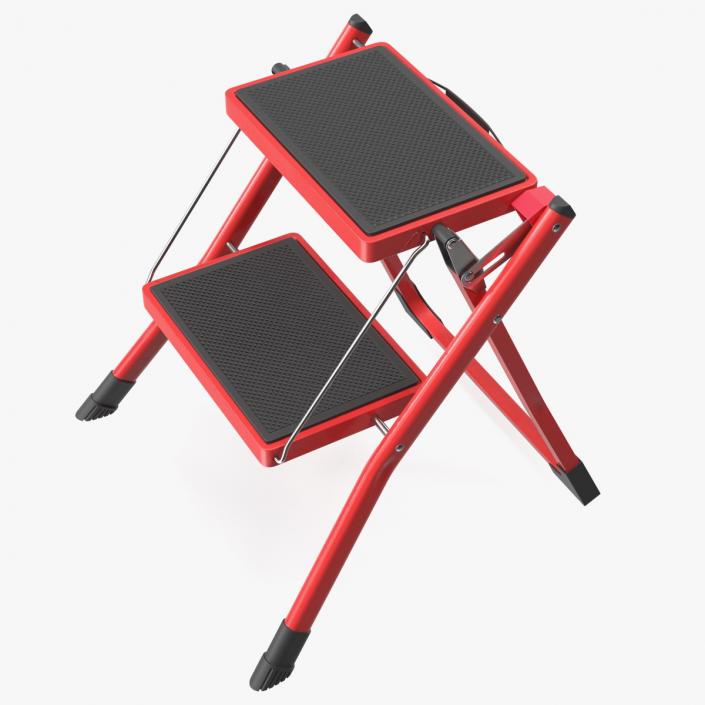 Step Stool Red 3D model