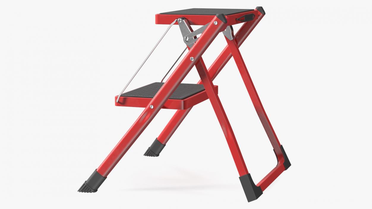 Step Stool Red 3D model