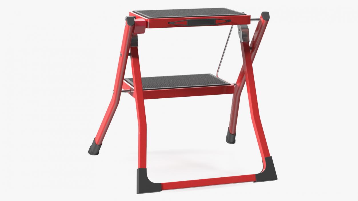 Step Stool Red 3D model