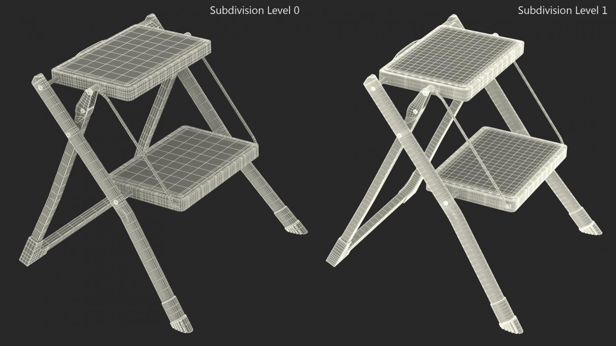 Step Stool Red 3D model