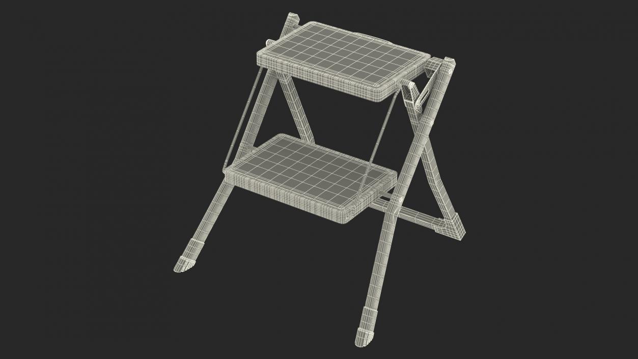 Step Stool Red 3D model